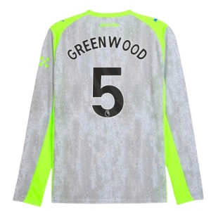 Greenwood #5 Koszulki Piłkarskie Manchester City 2025-26 Trzecia Męska Długi Rękaw