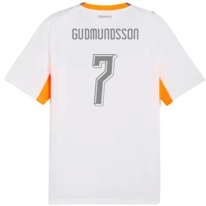 Islandia Koszulka Piłkarska 2026 Gudmundsson #7 Wyjazdowa Męska