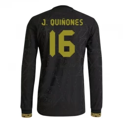 J. Quinones #16 Koszulki Piłkarskie Meksyk 2025 Black Gold Cup Trzecia Męska Długi Rękaw