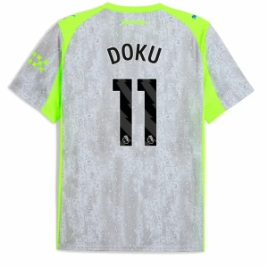 Jérémy Doku #11 Koszulki Piłkarskie Manchester City 2025-26 Trzecia Męska