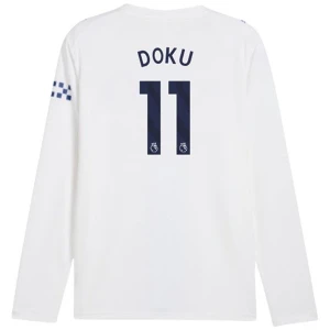 Jérémy Doku #11 Koszulki Piłkarskie Manchester City 2026-27 Trzecia Męska Długi Rękaw