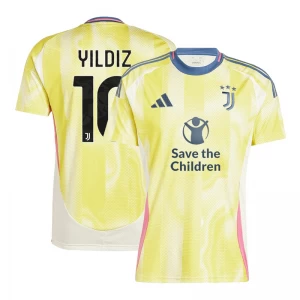 Juventus FC Koszulka Piłkarska 2024-25 Save The Children Yildiz #10 Wyjazdowa Męska