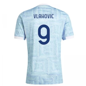 Juventus FC Koszulka Piłkarska 2025-26 Vlahovic #9 Wyjazdowa Męska