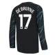 Kevin De Bruyne #17 Koszulki Piłkarskie Manchester City 2023-24 Alternatywna Męska Długi Rękaw