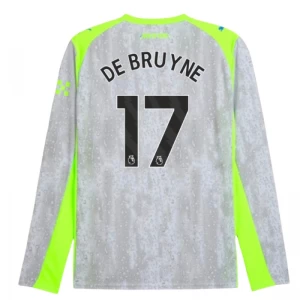 Kevin De Bruyne #17 Koszulki Piłkarskie Manchester City 2025-26 Trzecia Męska Długi Rękaw
