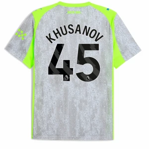 Khusanov #45 Koszulki Piłkarskie Manchester City 2025-26 Trzecia Męska