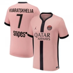Khvicha Kvaratskhelia #7 Koszulki Piłkarskie Paris Saint-Germain PSG 2024-25 Trzecia Męska
