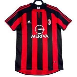 Koszulka AC Milan Retro 2003-04 Domowa Męska