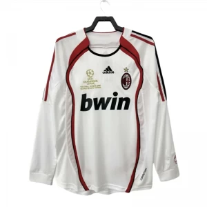 Koszulka AC Milan Retro 2006-07 Wyjazdowa Męska Długi Rękaw