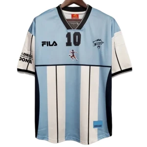 Koszulka Argentyna Diego Maradona #10 Retro 2001 Domowa Męska