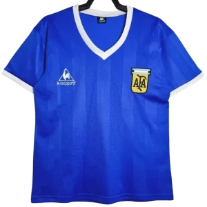 Koszulka Argentyna Retro 1986 Wyjazdowa Męska