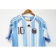 Koszulka Argentyna Retro 2010 Domowa Męska