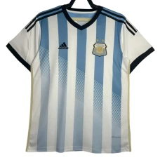 Koszulka Argentyna Retro 2014 Domowa Męska