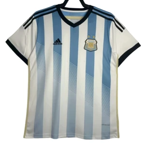 Koszulka Argentyna Retro 2014 Domowa Męska