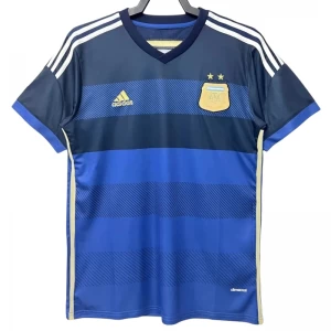 Koszulka Argentyna Retro 2014 Wyjazdowa Męska