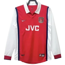 Koszulka Arsenal FC Retro 1998-99 Domowa Męska Długi Rękaw