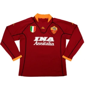 Koszulka AS Roma 2001-02 Domowa