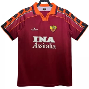 Koszulka AS Roma Retro 1998-99 Domowa Męska