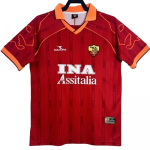 Koszulka AS Roma Retro 1999-00 Domowa Męska