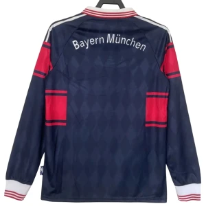 Koszulka Bayern Monachium Retro 1997-99 Domowa Męska Długi Rękaw