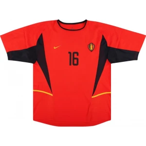 Koszulka Belgia 2002 Mistrzostwa Świata Domowa