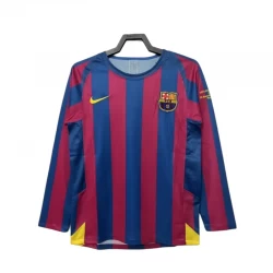 Koszulka FC Barcelona Champions League Finale Retro 2005-06 Domowa Męska Długi Rękaw