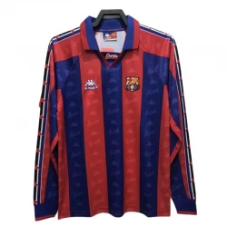 Koszulka FC Barcelona Retro 1996-97 Domowa Męska Długi Rękaw