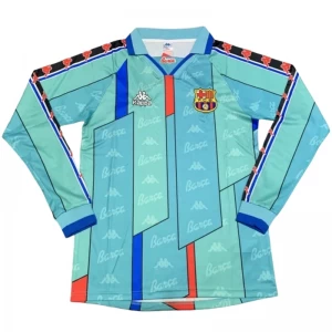 Koszulka FC Barcelona Retro 1996-97 Wyjazdowa Męska Długi Rękaw