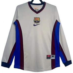 Koszulka FC Barcelona Retro 1998-99 Wyjazdowa Męska Długi Rękaw