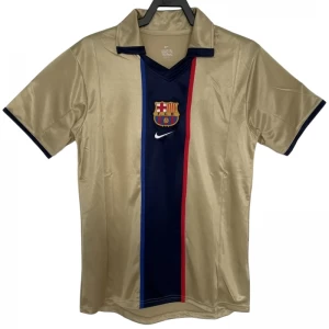Koszulka FC Barcelona Retro 2001-02 Wyjazdowa Męska