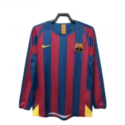 Koszulka FC Barcelona Retro 2005-06 Domowa Męska Długi Rękaw