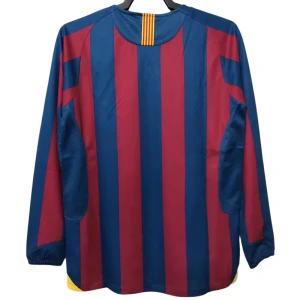 Koszulka FC Barcelona Retro 2005-06 Domowa Męska Długi Rękaw