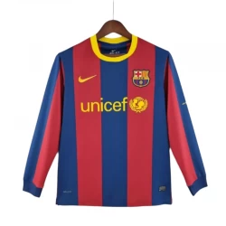 Koszulka FC Barcelona Retro 2010-11 Domowa Męska Długi Rękaw