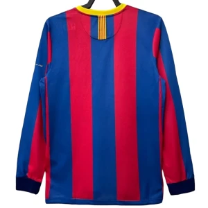 Koszulka FC Barcelona Retro 2010-11 Domowa Męska Długi Rękaw