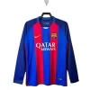 Koszulka FC Barcelona Retro 2016-17 Domowa Męska Długi Rękaw