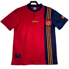Koszulka Hiszpania Retro 1996 Domowa Męska