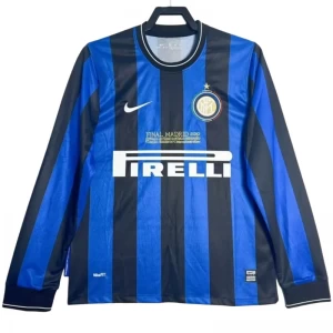 Koszulka Inter Mediolan Champions League Final Retro 2010-11 Domowa Męska Długi Rękaw