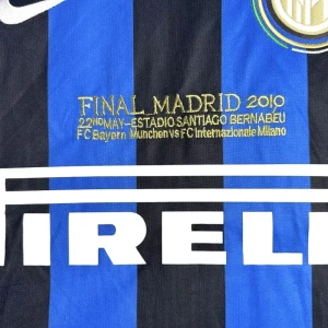 Koszulka Inter Mediolan Champions League Final Retro 2010-11 Domowa Męska Długi Rękaw