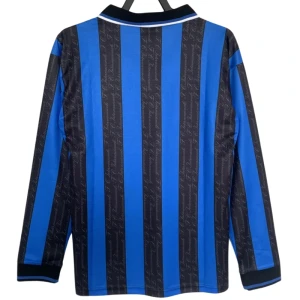 Koszulka Inter Mediolan Retro 1997-98 Domowa Męska Długi Rękaw