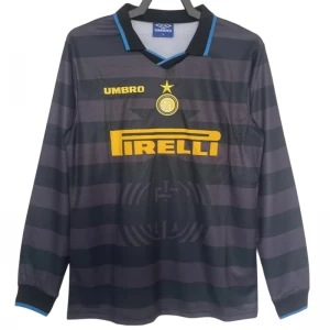 Koszulka Inter Mediolan Retro 1997-98 Trzecia Męska Długi Rękaw