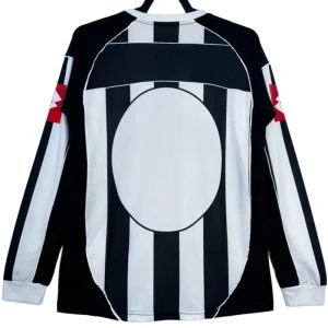 Koszulka Juventus FC Retro 2002-03 Domowa Męska Długi Rękaw