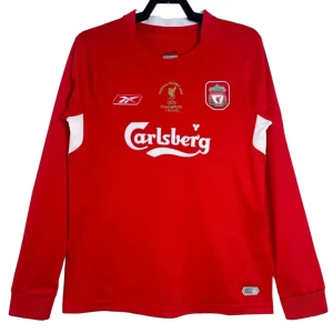 Koszulka Liverpool FC Champions League Final Retro 2004-06 Domowa Męska Długi Rękaw