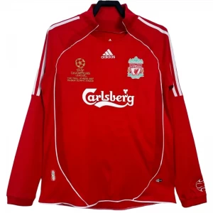 Koszulka Liverpool FC Champions League Final Retro 2006-08 Domowa Męska Długi Rękaw