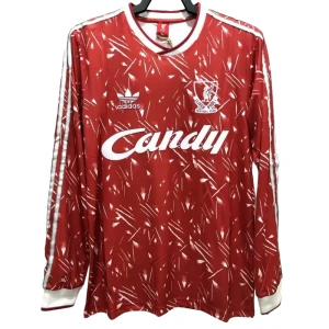Koszulka Liverpool FC Retro 1989-91 Domowa Męska Długi Rękaw