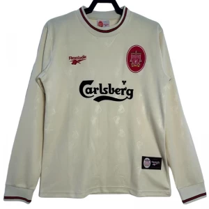 Koszulka Liverpool FC Retro 1996-97 Wyjazdowa Męska Długi Rękaw