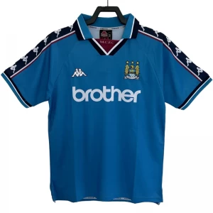 Koszulka Manchester City Retro 1997-98 Domowa Męska