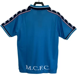 Koszulka Manchester City Retro 1997-98 Domowa Męska
