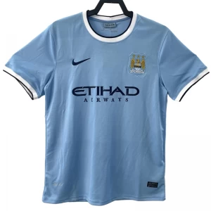 Koszulka Manchester City Retro 2013-14 Domowa Męska