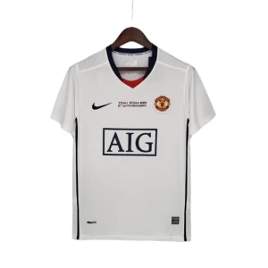 Koszulka Manchester United Champions League Final Retro 2008-09 Wyjazdowa Męska