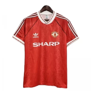 Koszulka Manchester United Retro 1990-91 Domowa Męska